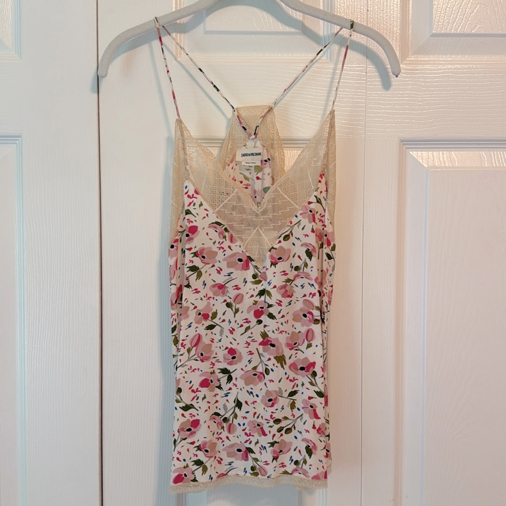 *NWT!* Zadig & Voltaire Christy Anemone Camisole in petal S